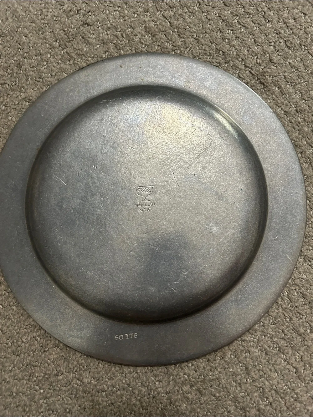 Bicentennial Commemorative Pewter Plate 1776-1976 -